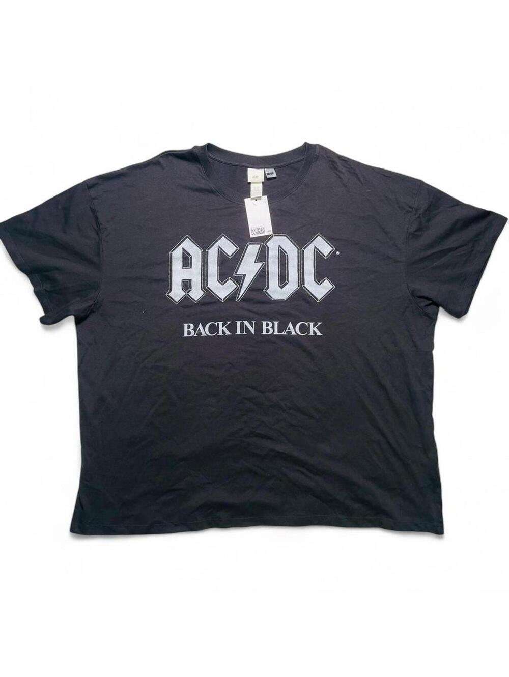 AC/DC Back in Black Band T-Shirt Size XXL